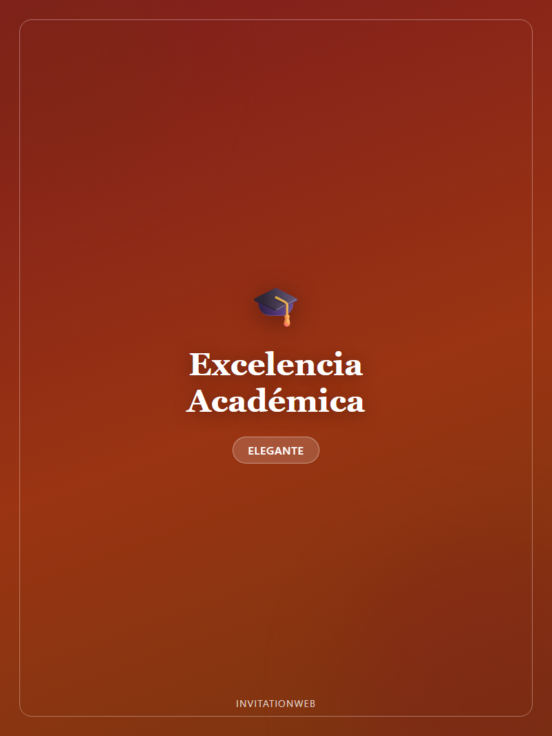 Plantilla de invitación digital Excelencia Académica — graduación