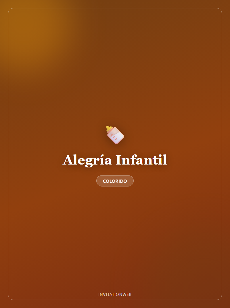 Plantilla de invitación digital Alegría Infantil — baby shower