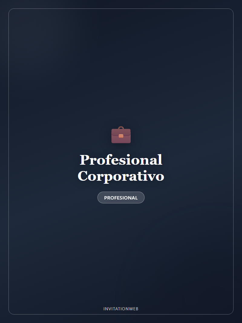 Plantilla de invitación digital Profesional Corporativo — evento corporativo