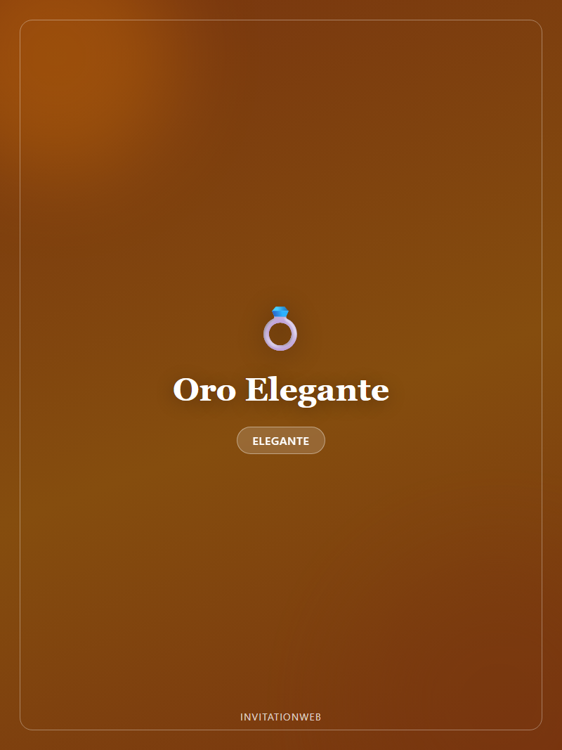 Plantilla de invitación digital Oro Elegante — boda