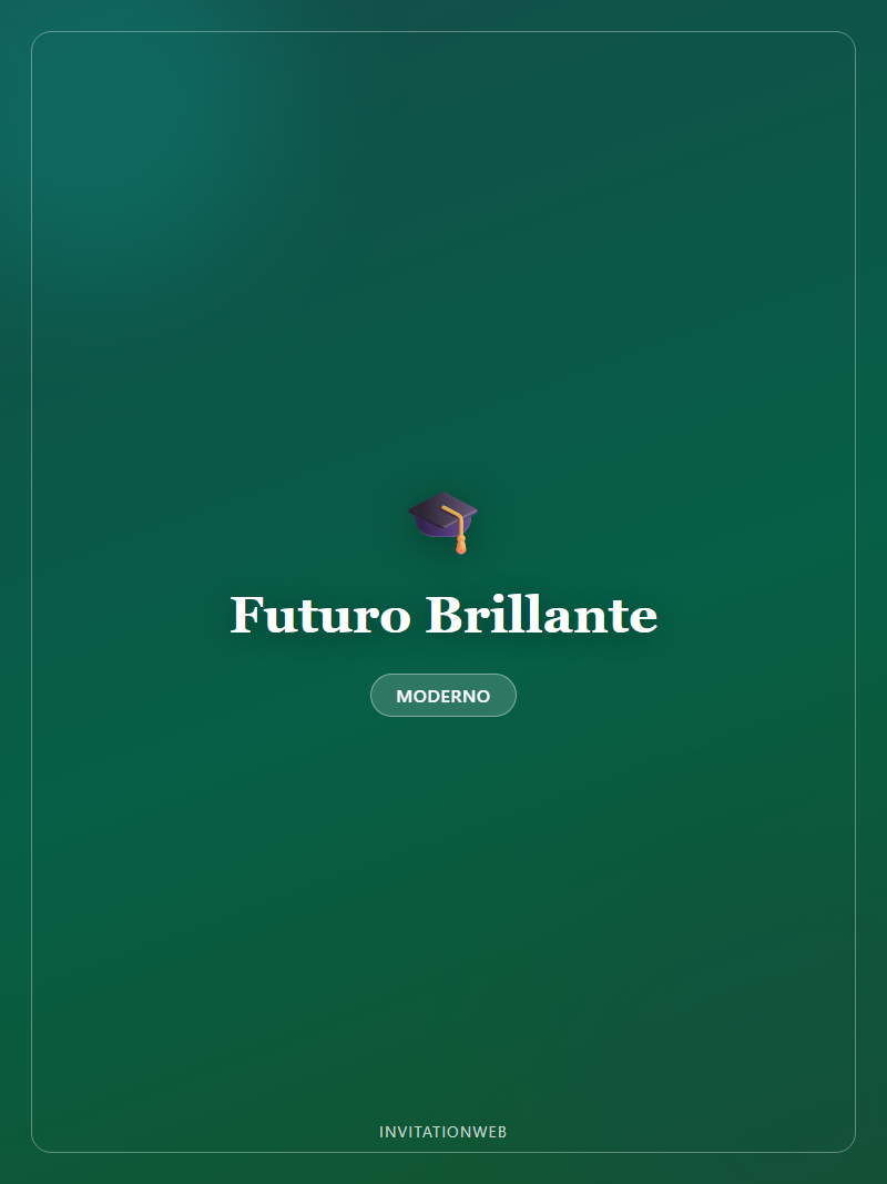 Plantilla de invitación digital Futuro Brillante — graduación