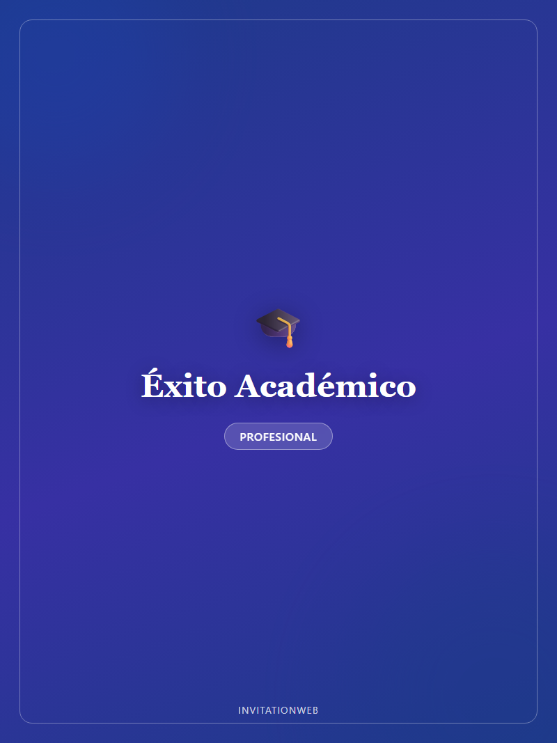 Plantilla de invitación digital Éxito Académico — graduación