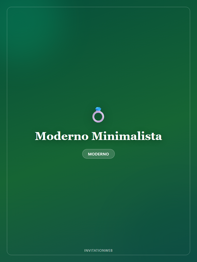 Plantilla de invitación digital Moderno Minimalista — boda